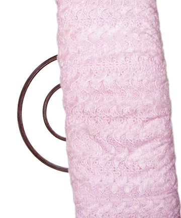 Light Pink Colour Floral Net Embroidery Fabric